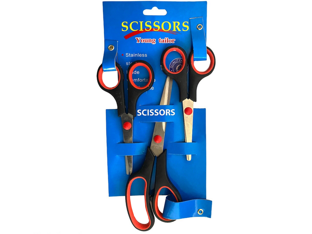 Universal Office Scissors Set of 3, Sharp Multipurpose Shears