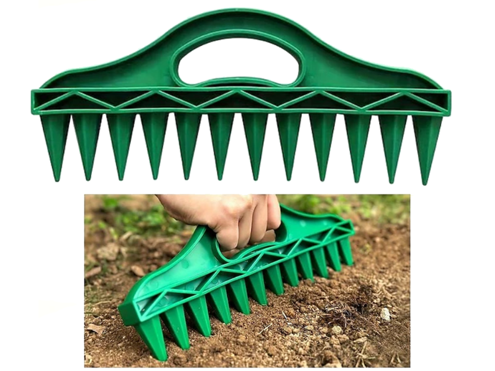 12-Hole Garden Dibber for Planting Seeds and Seedlings