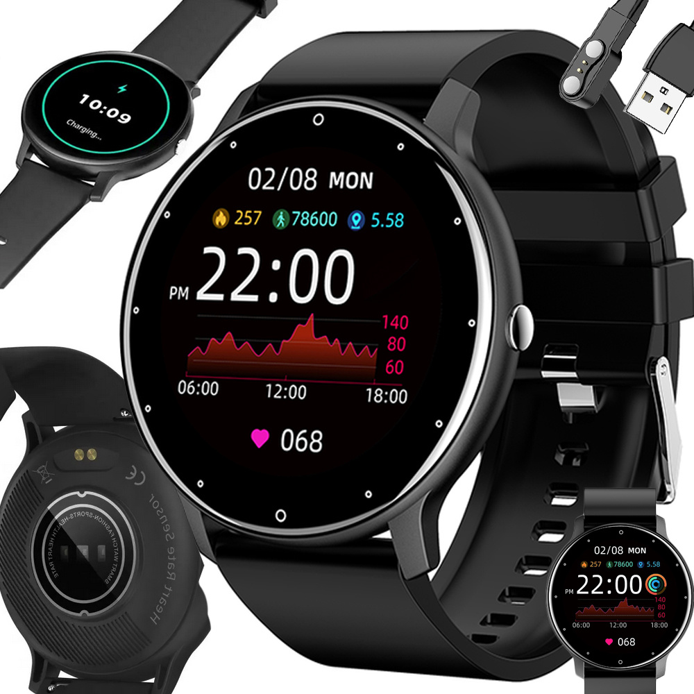 Smartwatch with Bluetooth Calls 06337, Black