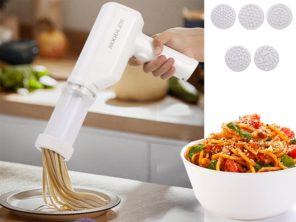 Automatic Cordless Pasta Maker 5-in-1 White