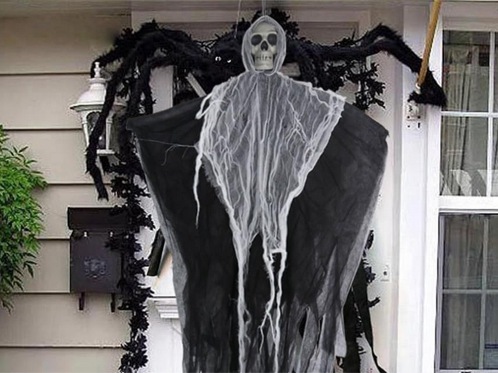 Hanging Ghost Skeleton Halloween Decoration 80 cm