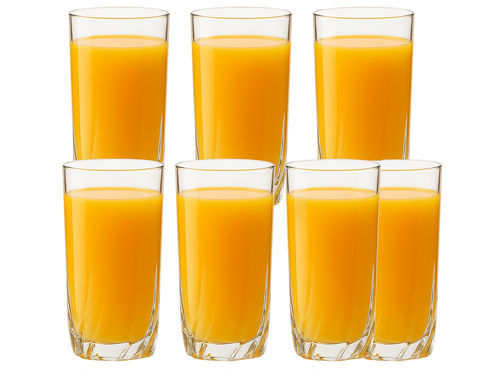Augstas glāzes dzērieniem un kokteiļiem 340 ml, komplekts 6 gab.