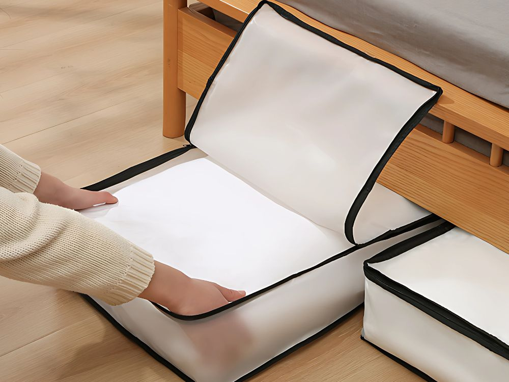 Zippered Storage Bag for Clothes, Bedding, and Blankets, Organizer 45x45x20 cm (2)