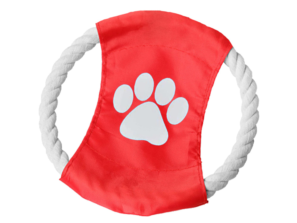 Dog Frisbee Rope Toy for Tugging and Fetching (2)