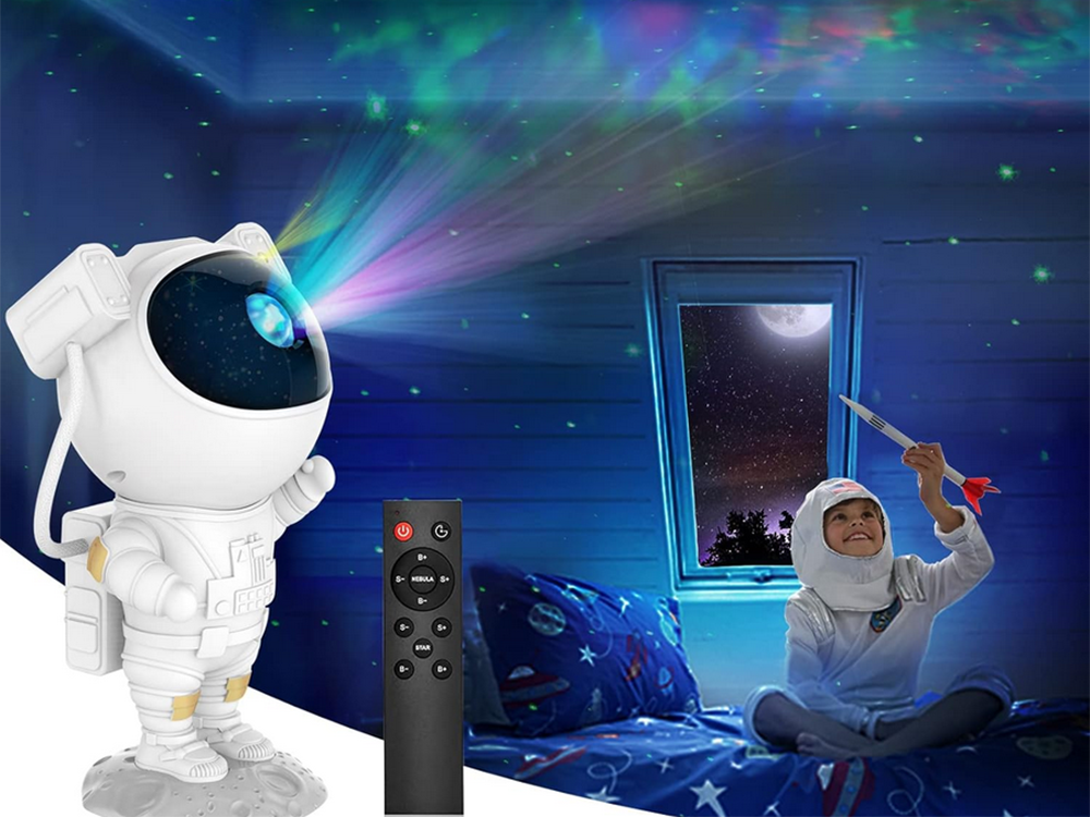 Ночник проектор звездного неба Астронавт лазерный LED светильник...