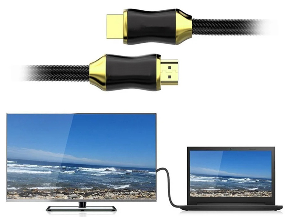 Ultra High Speed HDMI 2.1 Cable 8K 60Hz 4K 120Hz, Gold-Plated, 2m (3)