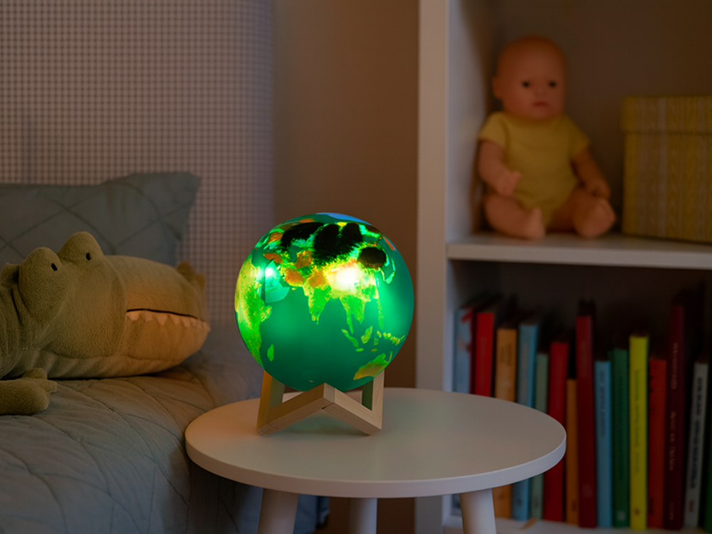 Ночник Глобус 3D RGB с пультом и сенсорным управлением, 20 режимов...