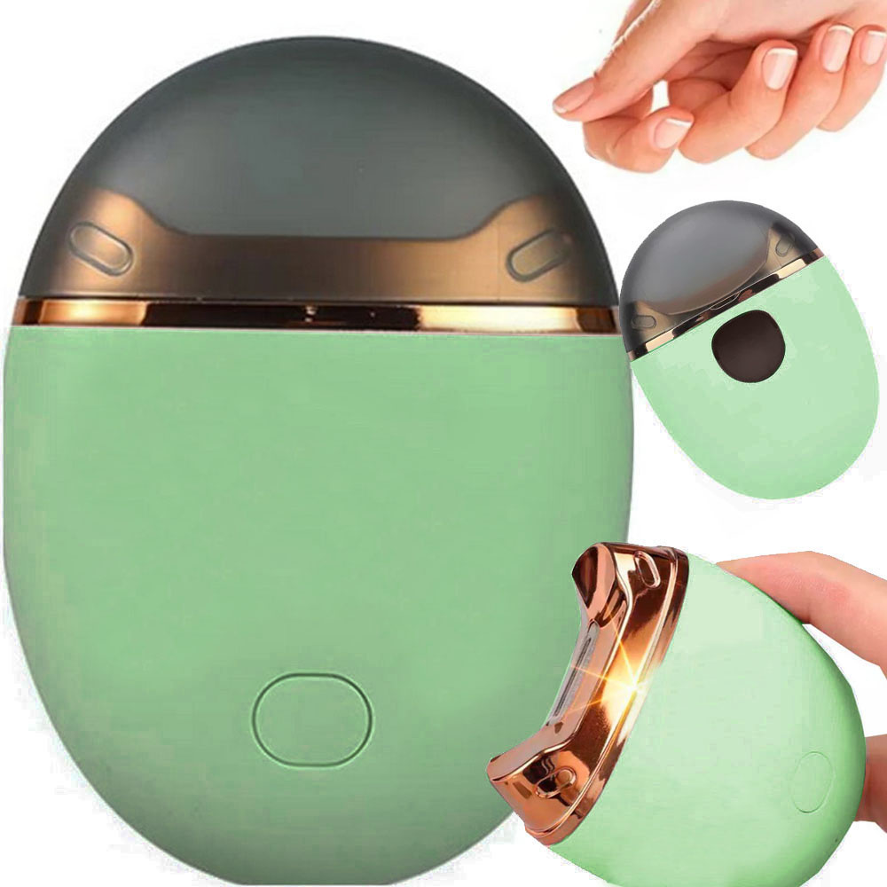 Electric Nail Clipper and Trimmer, USB Rechargeable Nail File, Green
