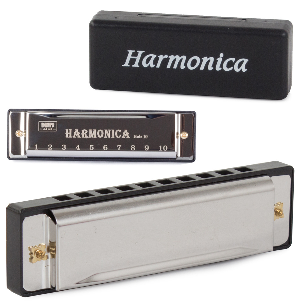Diatonic Harmonica in C Major 10-Hole with Case for Beginners