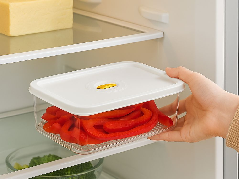 Airtight Food Storage Container with Date Tracker 1.4L, Kitchen Organizer (2)