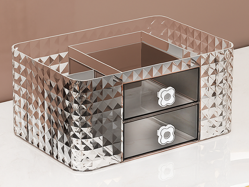 Makeup Organizer with Drawers for Cosmetics and Jewelry Bathroom Vanity Desk Storage
