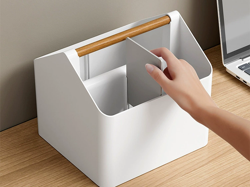 Desk Organizer Caddy with Handle for Makeup Bathroom and Office Supplies