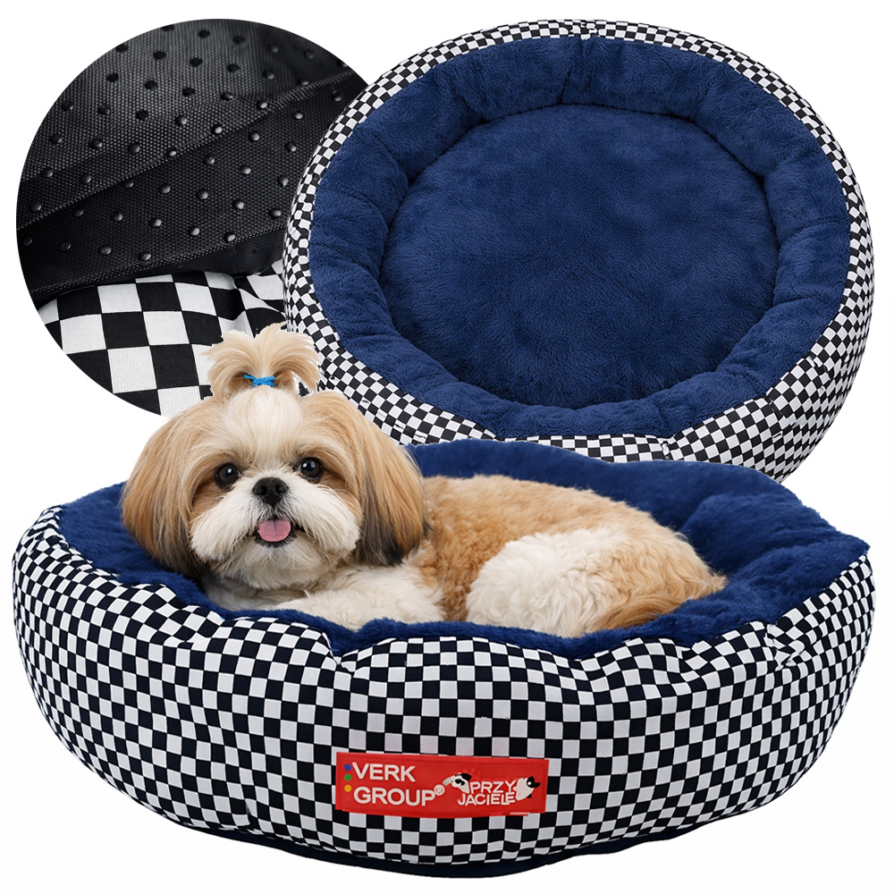 Soft Fluffy Dog Bed for Small and Medium Dogs Comfortable Round Calming Pet Bed
