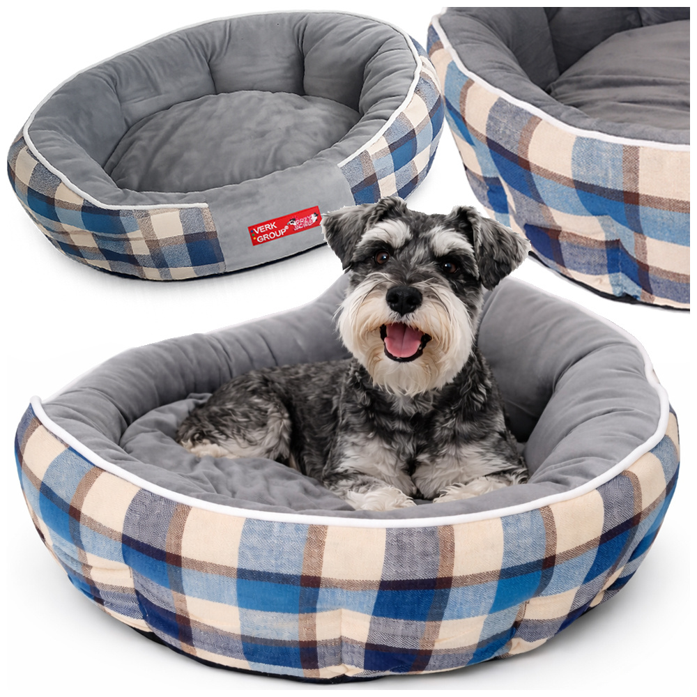 Soft Dog Bed Verk Group Fluffy Comfortable Lounger for Small Medium Dogs