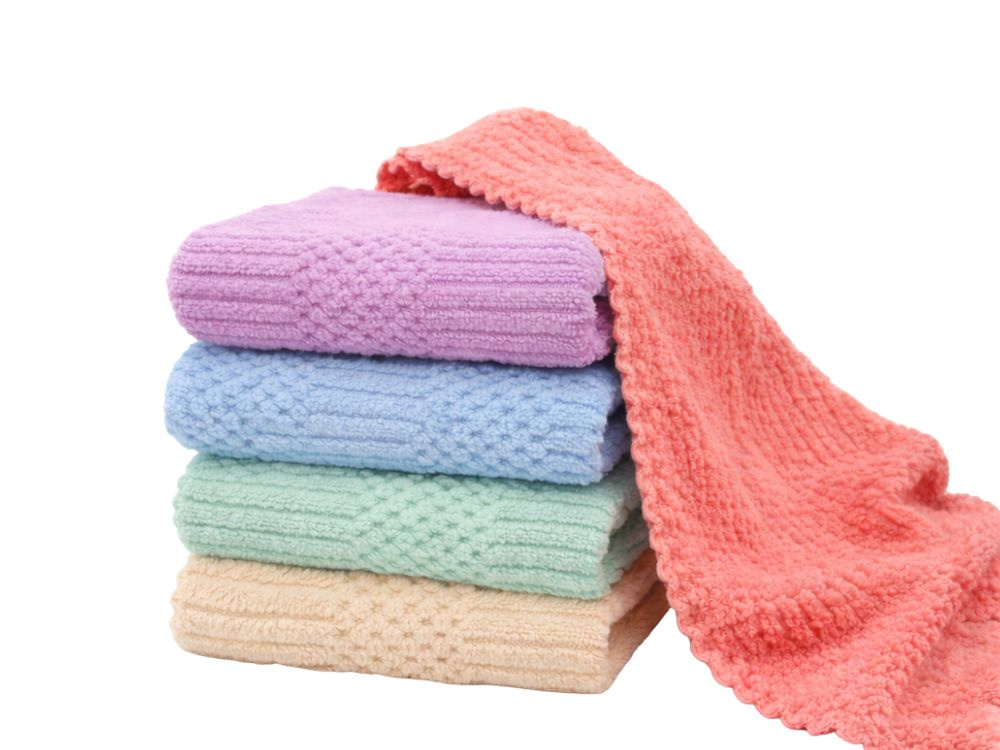 Absorbent Microfiber Cleaning Cloths 5-Pack 30x30 cm, Multicolor
