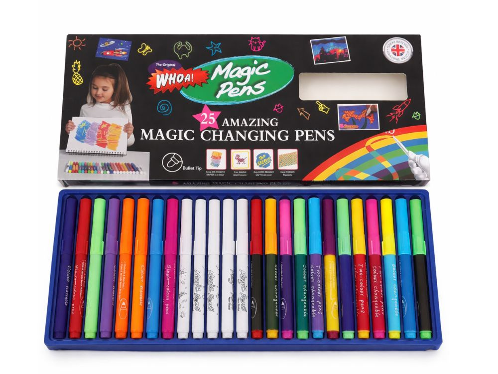 Magic Color Changing Markers Set 25 Pieces Creative Kids Art Pens, Multicolor