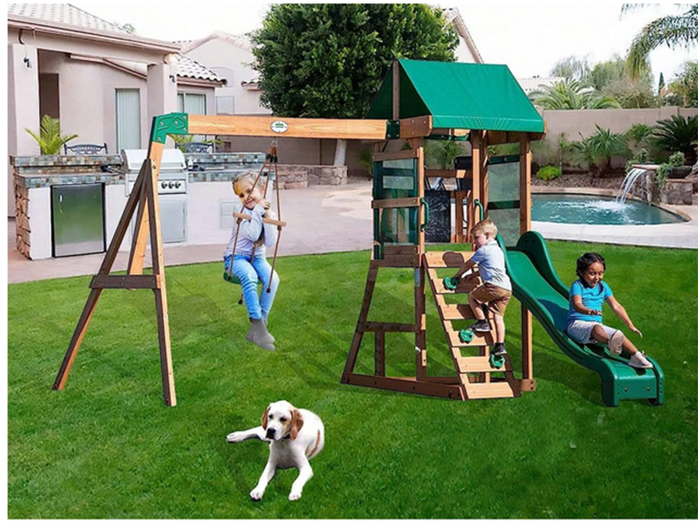 Kids Disc Tree Swing for Garden and Indoor Use, Blue