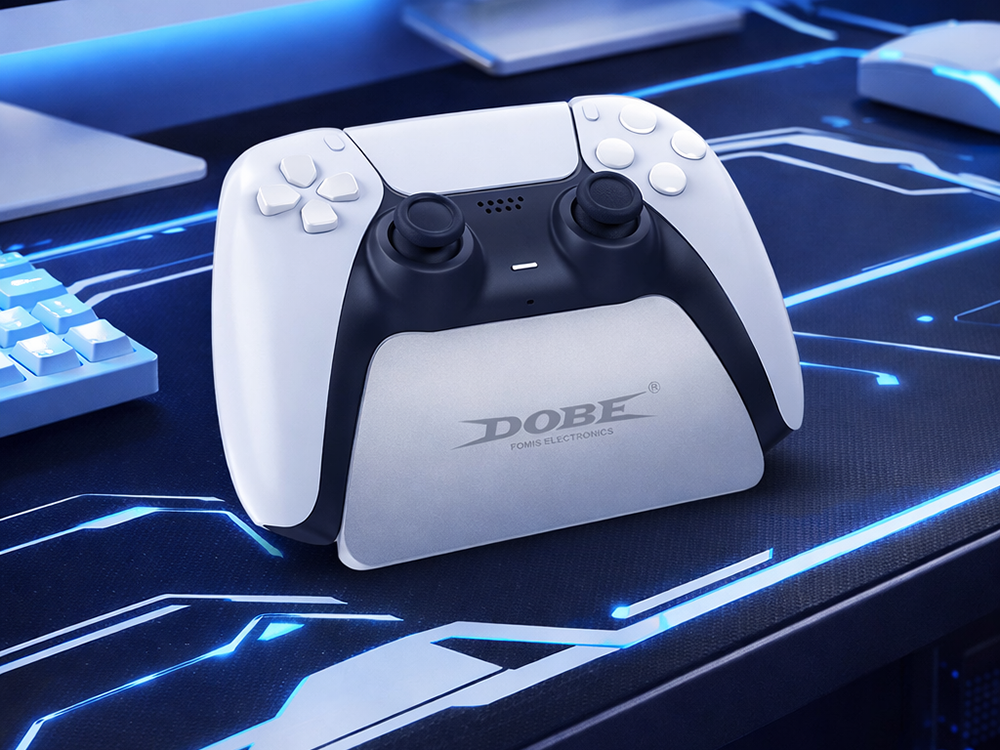 PS5 DualSense kontroliera statīvs un turētājs, balts