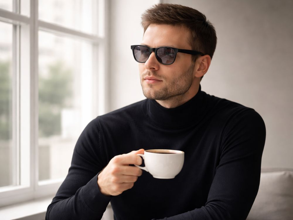 Smart Bluetooth Glasses with Speakers and Sunglasses Clip-on, Black (0)