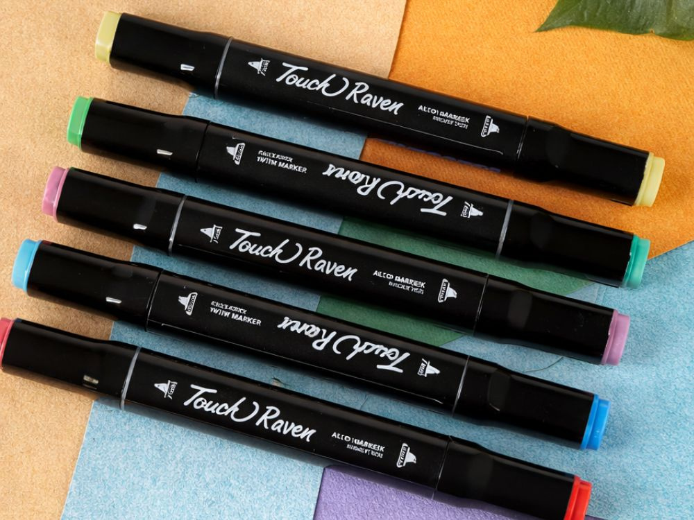 100 Dual Tip Alcohol Markers Set Art Pens with Carrying Case