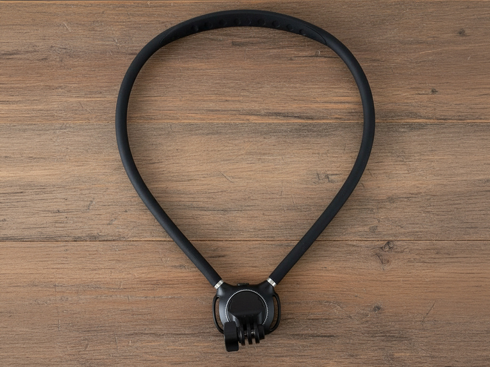 Flexible Action Camera Neck Mount 360° Rotation POV Harness, Black
