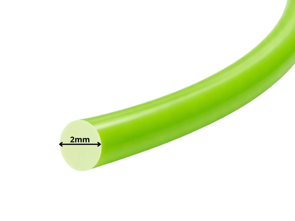 String trimmer line 15m 2mm heavy duty weed wacker cord, green