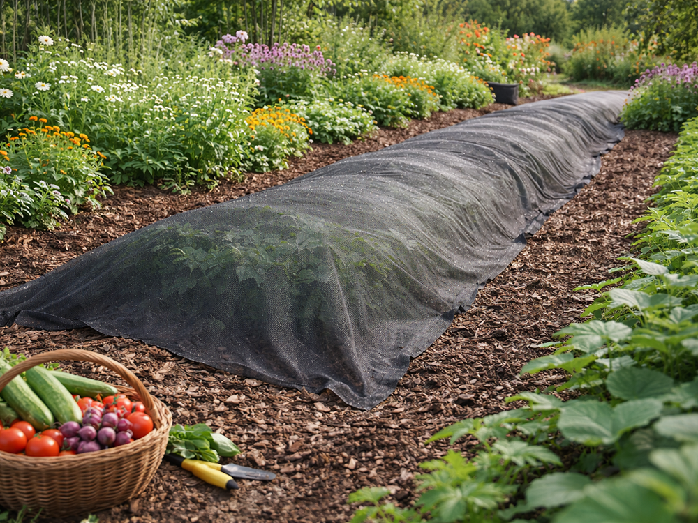 Heavy Duty Weed Control Fabric DIVO 50g 1x10m Landscape Mat, black
