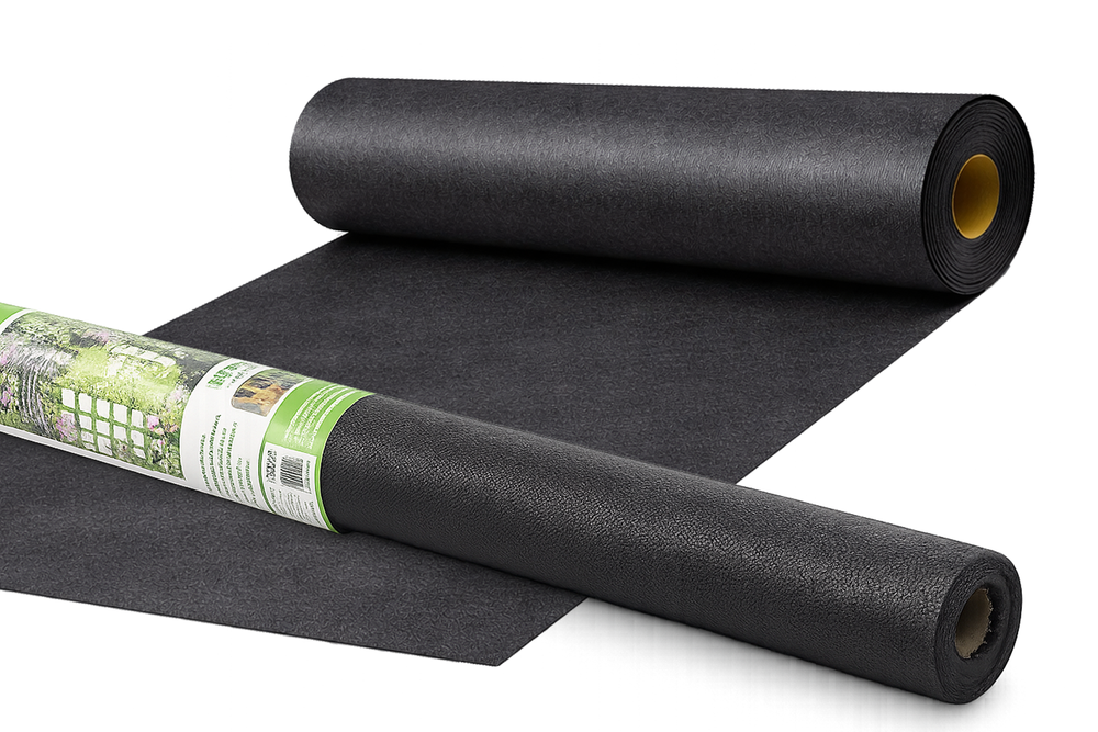 Heavy Duty Weed Control Fabric DIVO 50g 1x30m Landscape Mat, black
