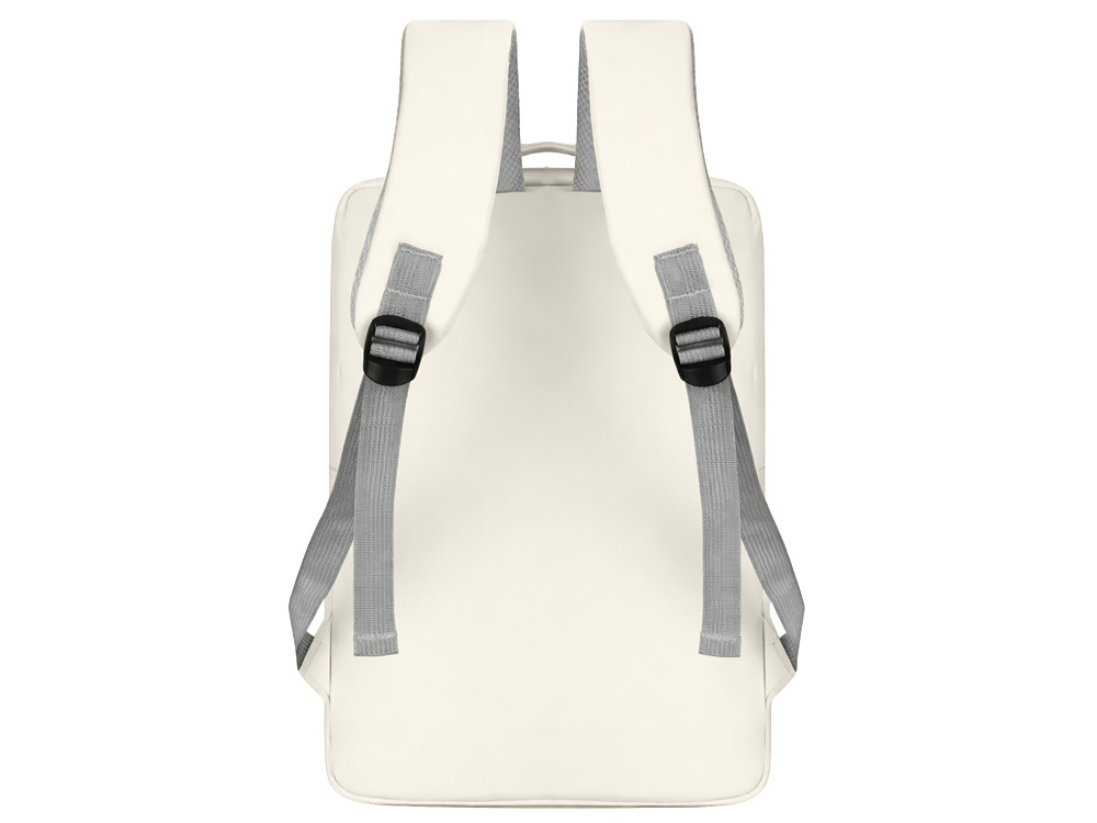 City Laptop Backpack 20L Travel School Bag with USB Port, White