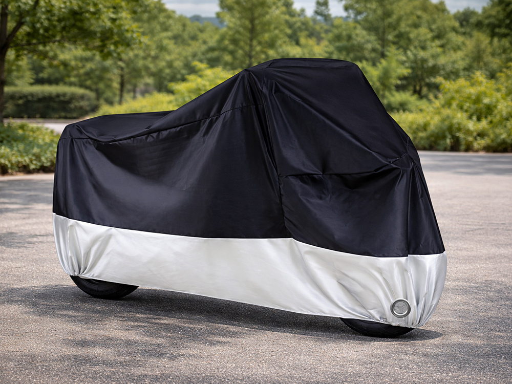 Waterproof Bike and Motorcycle Cover 200x130 cm UV Protection, Silver