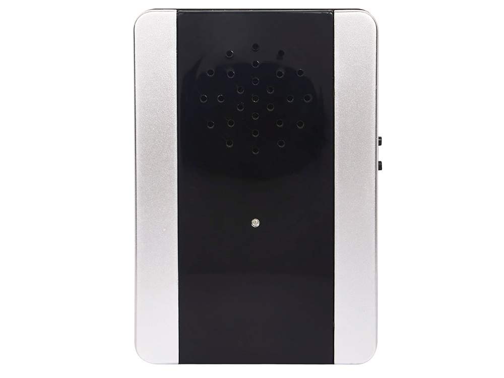 Wireless Doorbell with 2 Push Buttons, 300m Range, Waterproof, Black