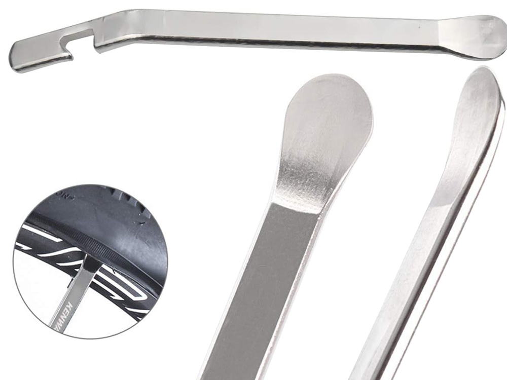Steel Bicycle Tire Lever with Spoke Hook