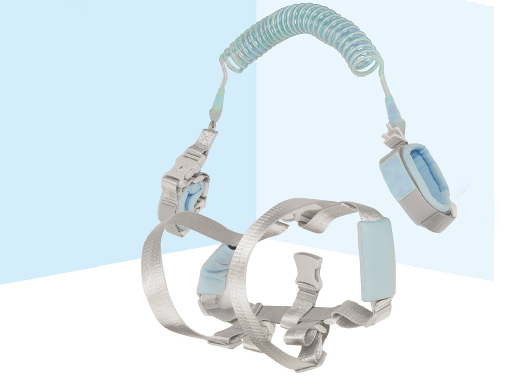 Child Safety Harness with Wrist Link, Blue