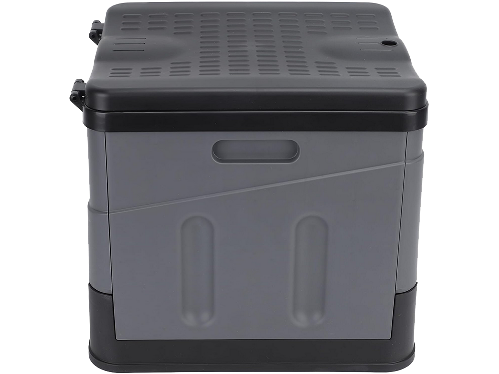 Portable Folding Camping Toilet, Black/Grey