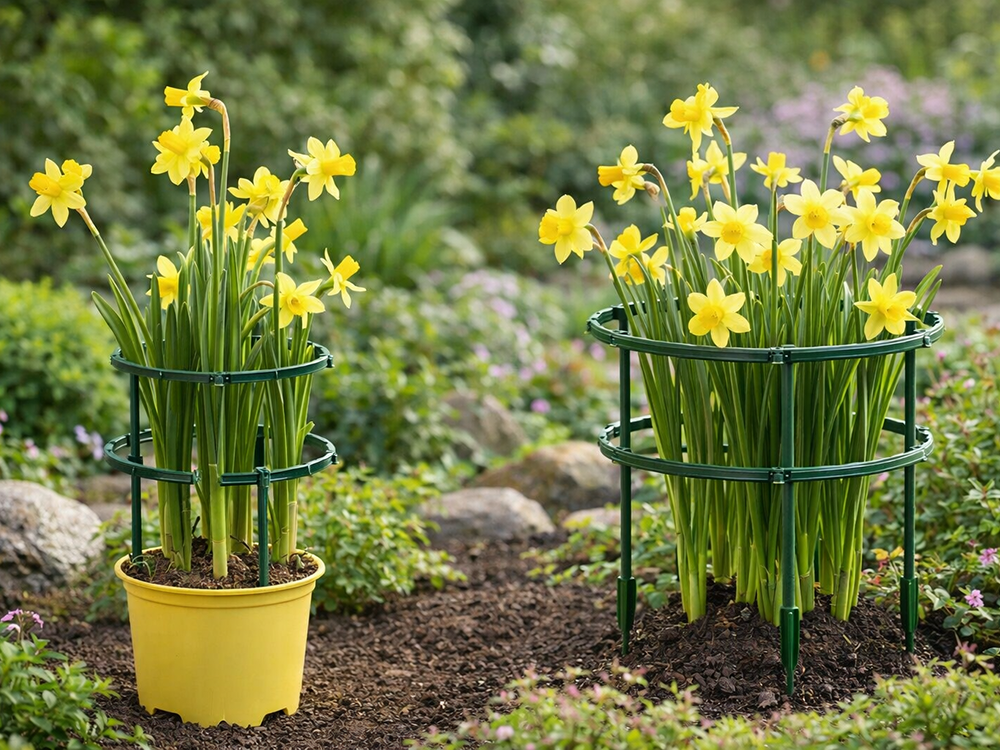 Round Plant and Flower Support, 24 cm, Green