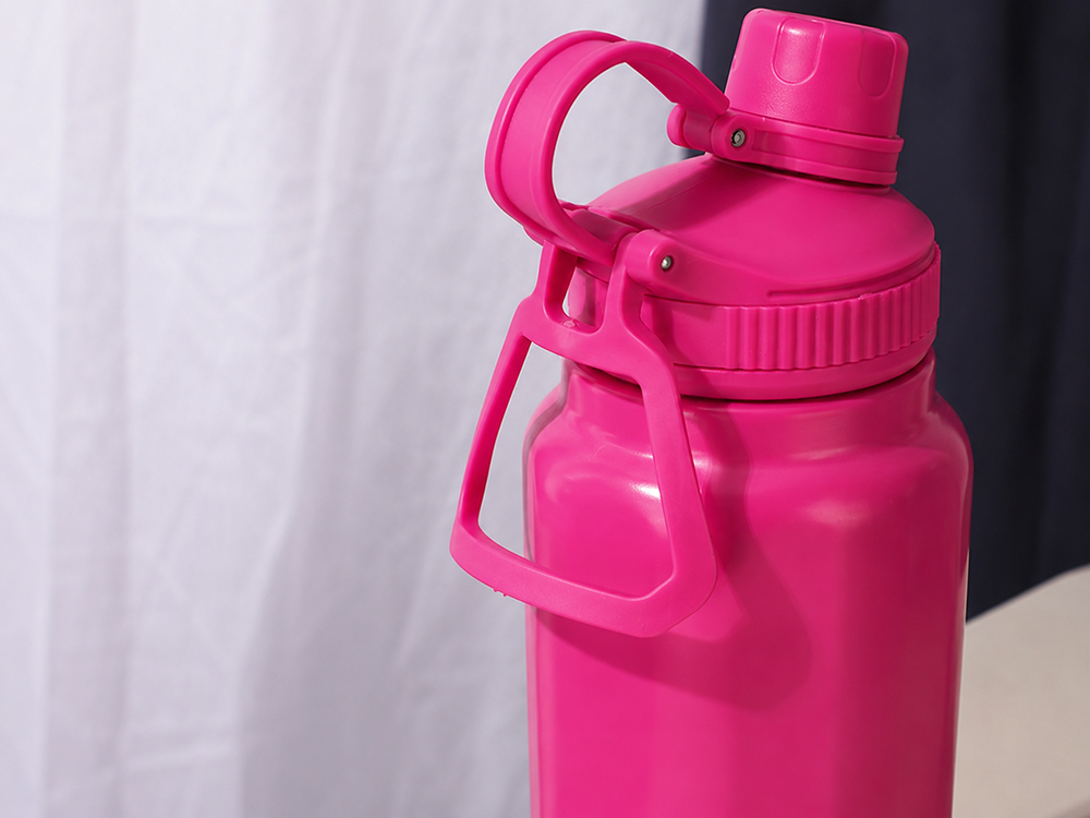 Thermos / Thermal Flask with Handle, 700ml, Pink