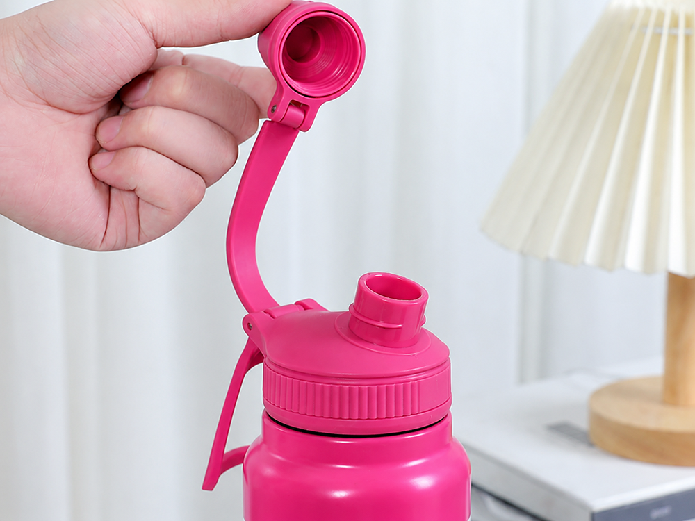 Thermos / Thermal Flask with Handle, 700ml, Pink