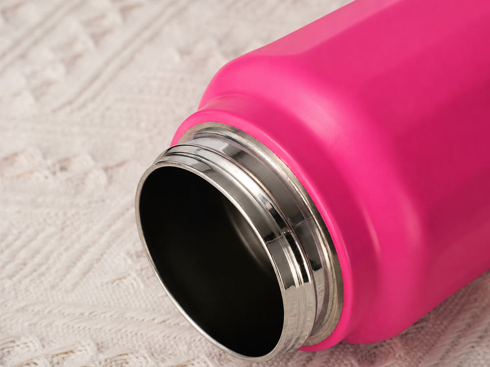 Thermos / Thermal Flask with Handle, 700ml, Pink