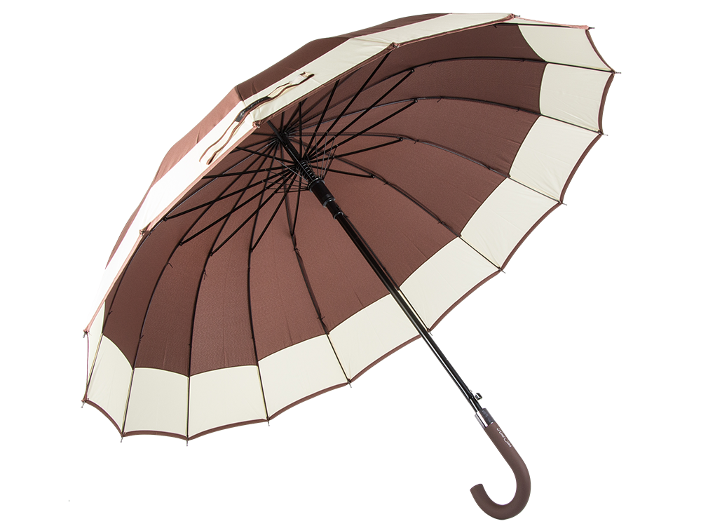 Large Elegant Umbrella XXL, Brown