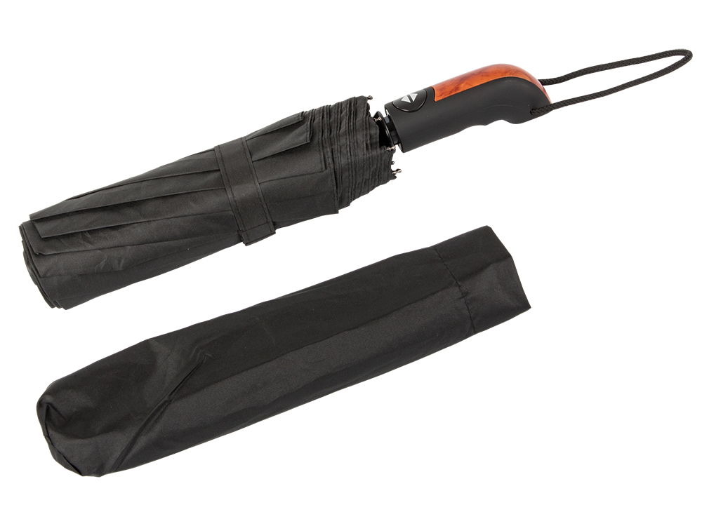 Automatic Folding Umbrella, Black