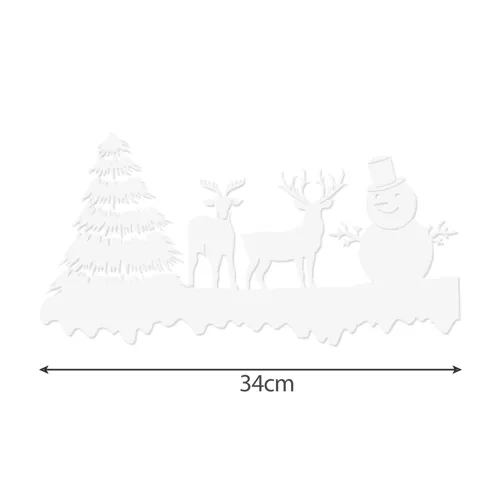 Ruhhy Christmas Window Stickers, 34 cm