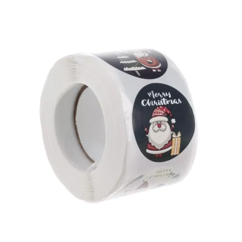 Ruhhy Christmas Gift Stickers, 500 pcs, Red