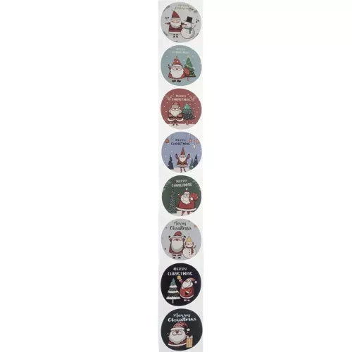 Ruhhy Christmas Gift Stickers, 500 pcs, Red