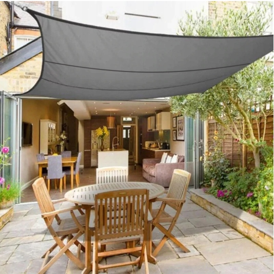 Gardlov 23143 Garden Patio Waterproof Sun Shade Sail Awning Canopy 3x4m, Gray (2)
