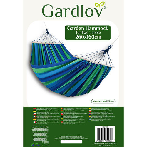 Double Garden Hammock 260x160cm Gardlov 21078