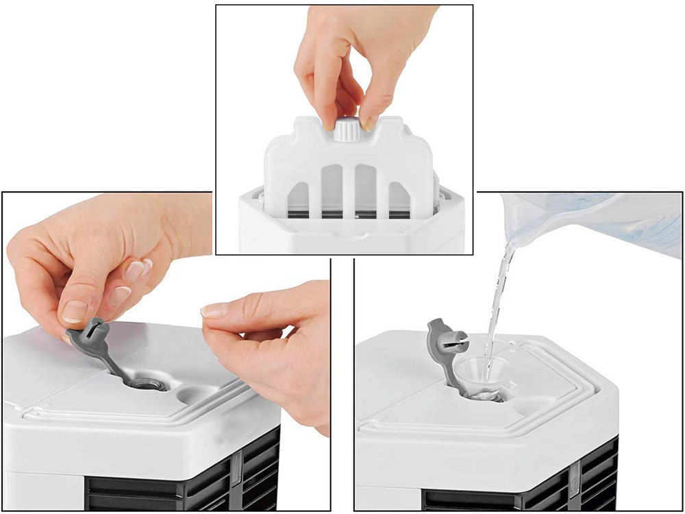Portable Mini Air Conditioner Humidifier 2in1