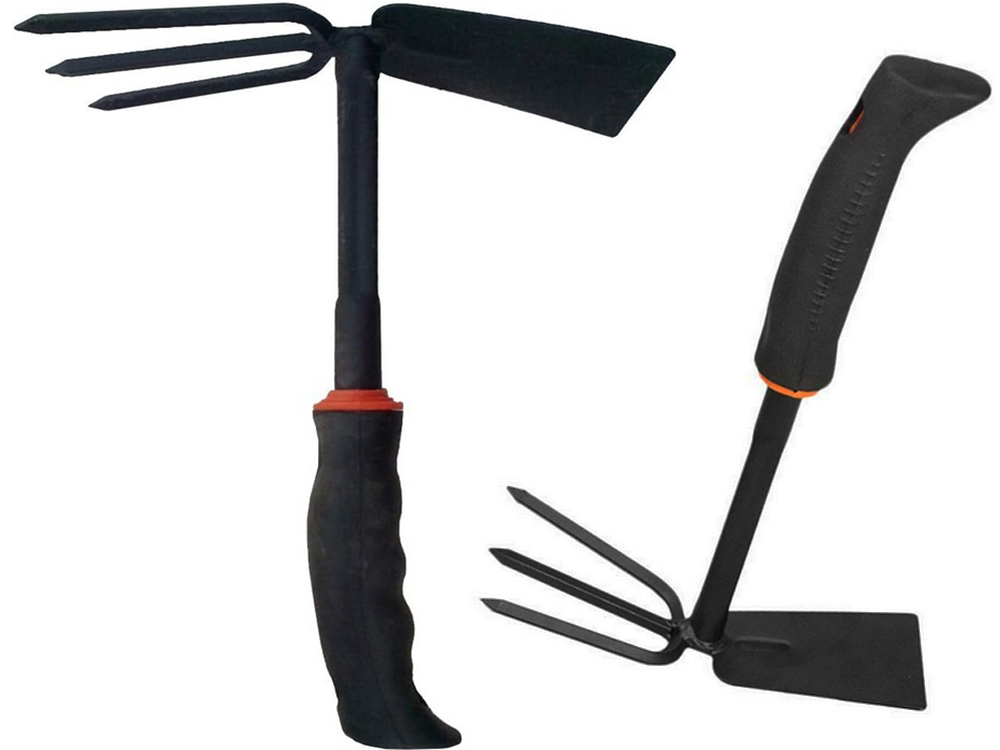 Double-Sided Garden Hoe with Cultivator 27cm