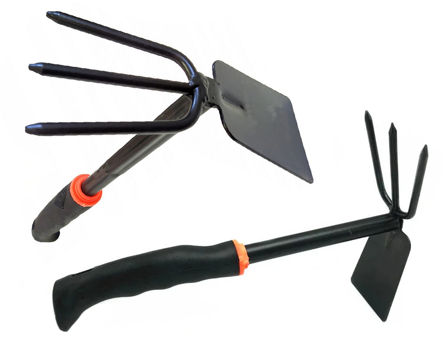 Double-Sided Garden Hoe with Cultivator 27cm