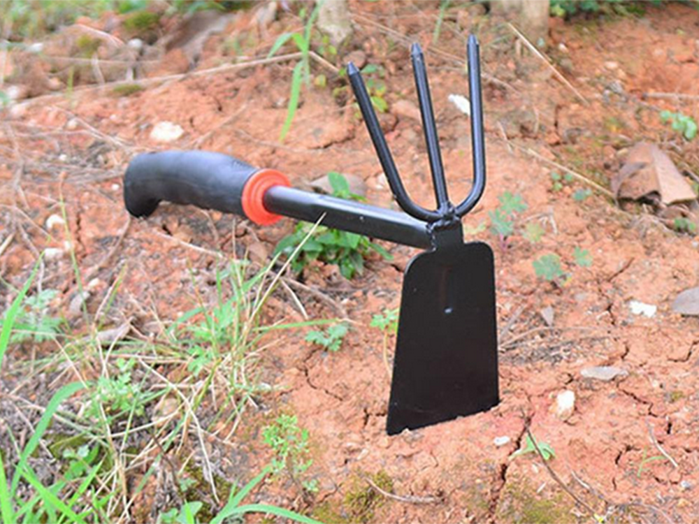 Double-Sided Garden Hoe with Cultivator 27cm