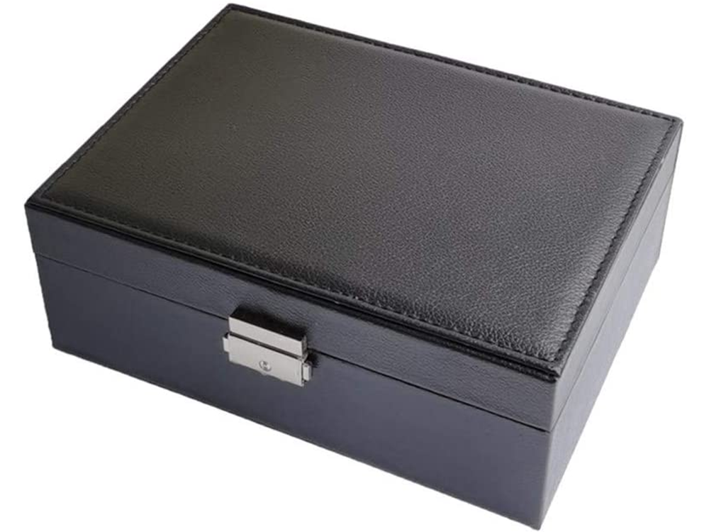 Casket Organiser Jewellery Box, Black